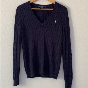 Ralph Lauren Cable Knit Sweater, size L.
